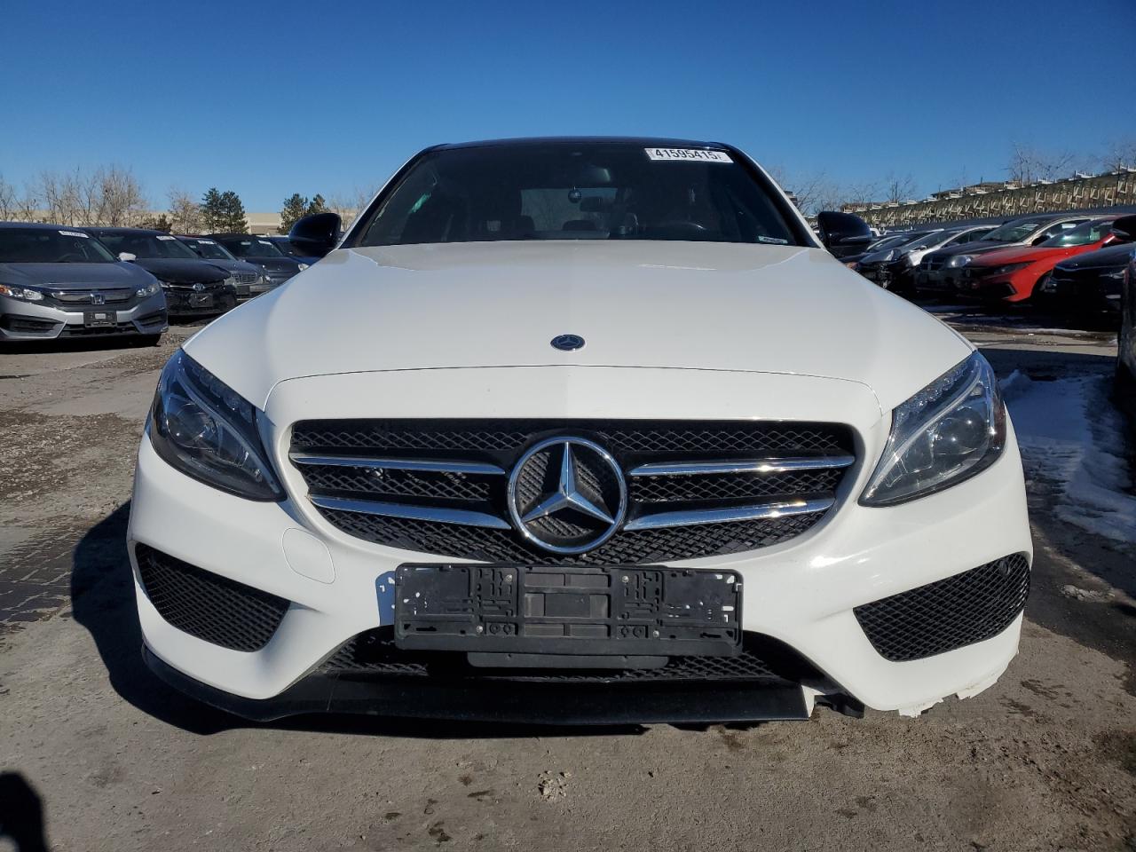 2018 Mercedes-Benz C-klasse VIN WDDWF4KB2JR417606 Copart auction photo, front end / side damage thumbnail 5