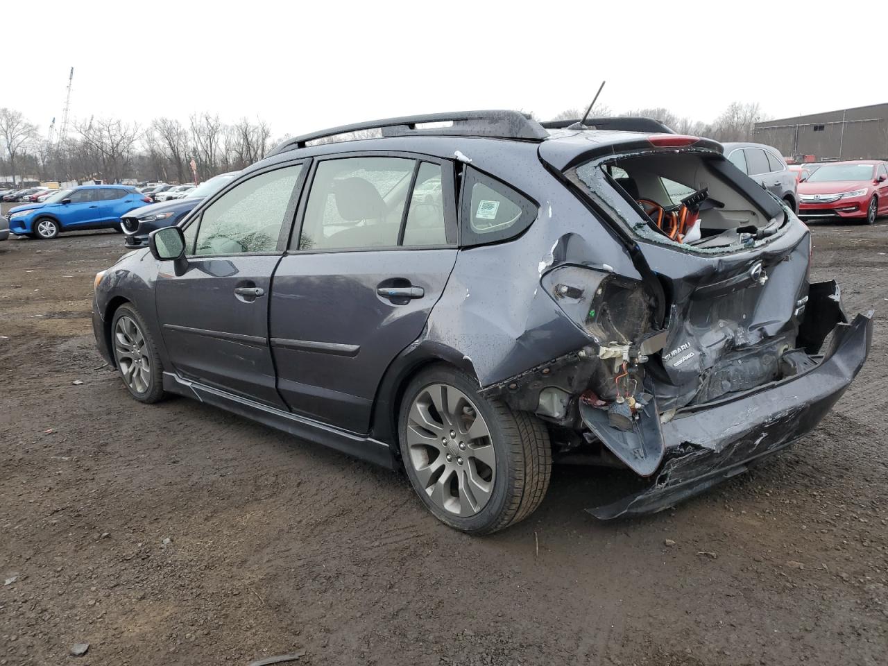 2014 Subaru Impreza VIN JF1GPAL62E8228757 Copart auction photo, rear end / side damage thumbnail 2