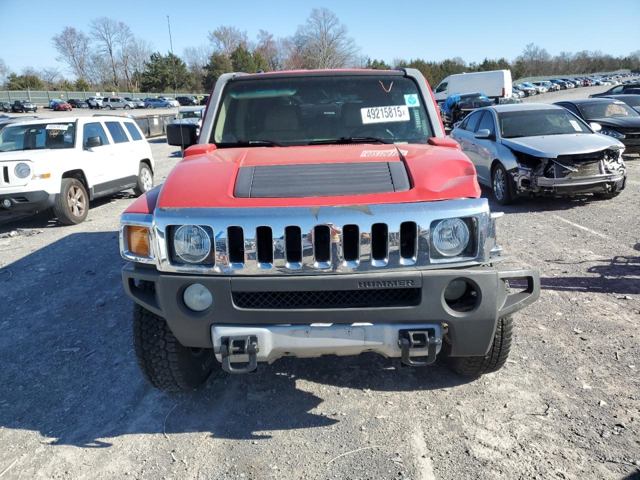 2008 Hummer H3 VIN 5GTEN13E788181236 Copart auction photo, front end damage thumbnail 5