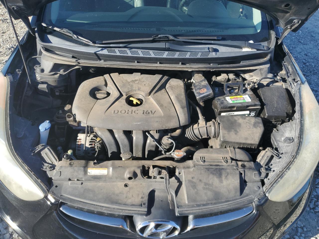 2011 Hyundai Elantra VIN 5NPDH4AE1BH034286 Copart auction photo, rear end / front end damage thumbnail 11