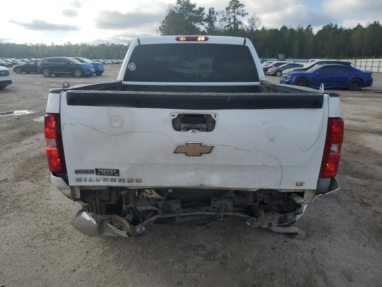 2009 Chevrolet Silverado VIN 3GCEK23349G103268 Copart auction photo, rear end / side damage thumbnail 6