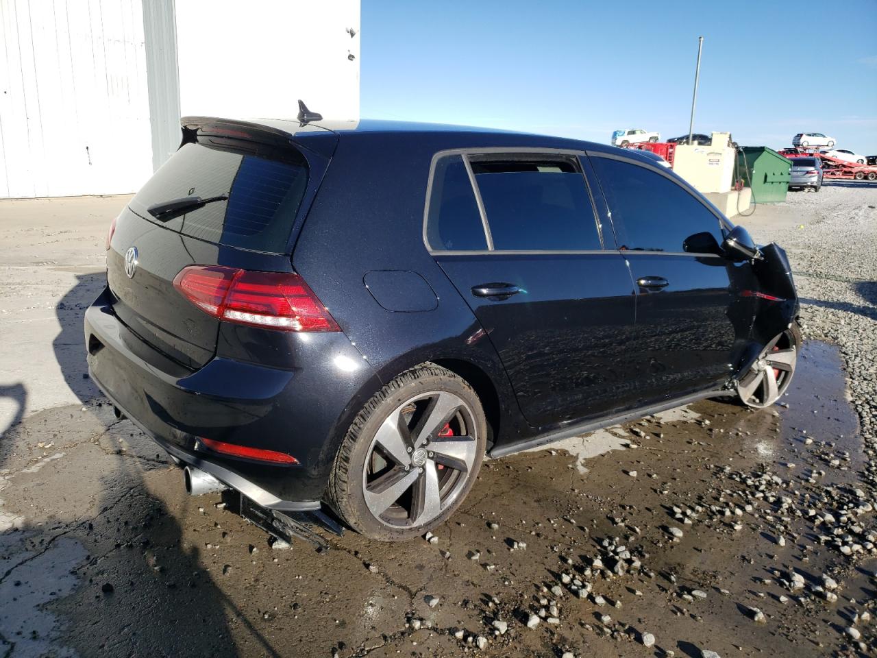2021 Volkswagen GTI VIN 3VW6T7AU2MM009908 Copart auction photo, front end / side damage thumbnail 3