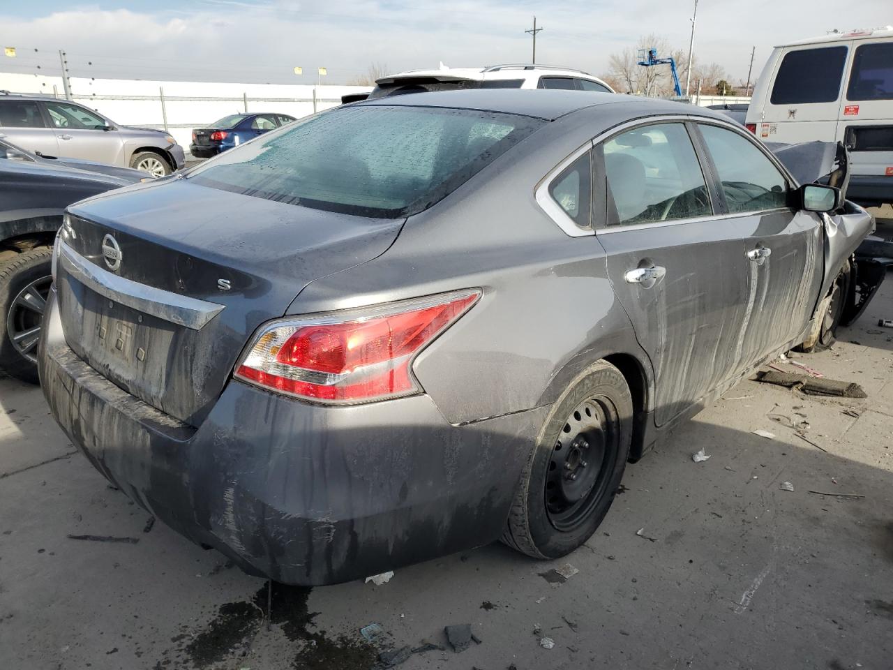 2014 Nissan Altima VIN 1N4AL3AP0EN210591 Copart auction photo, front end / rear end damage thumbnail 3