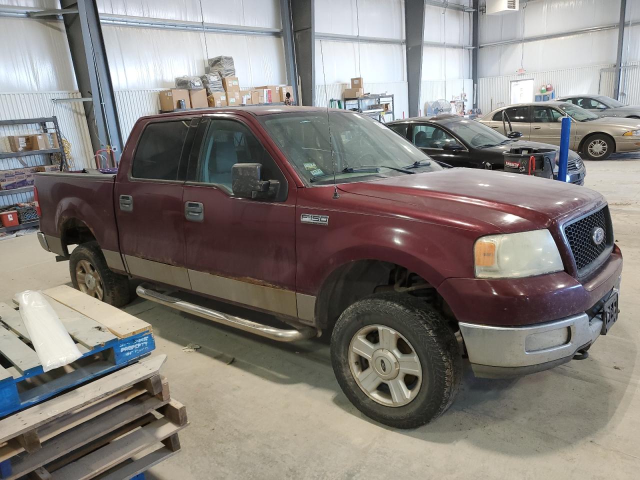 2004 Ford F-150 VIN 1FTPW14574KA11645 Copart auction photo, all over damage thumbnail 4