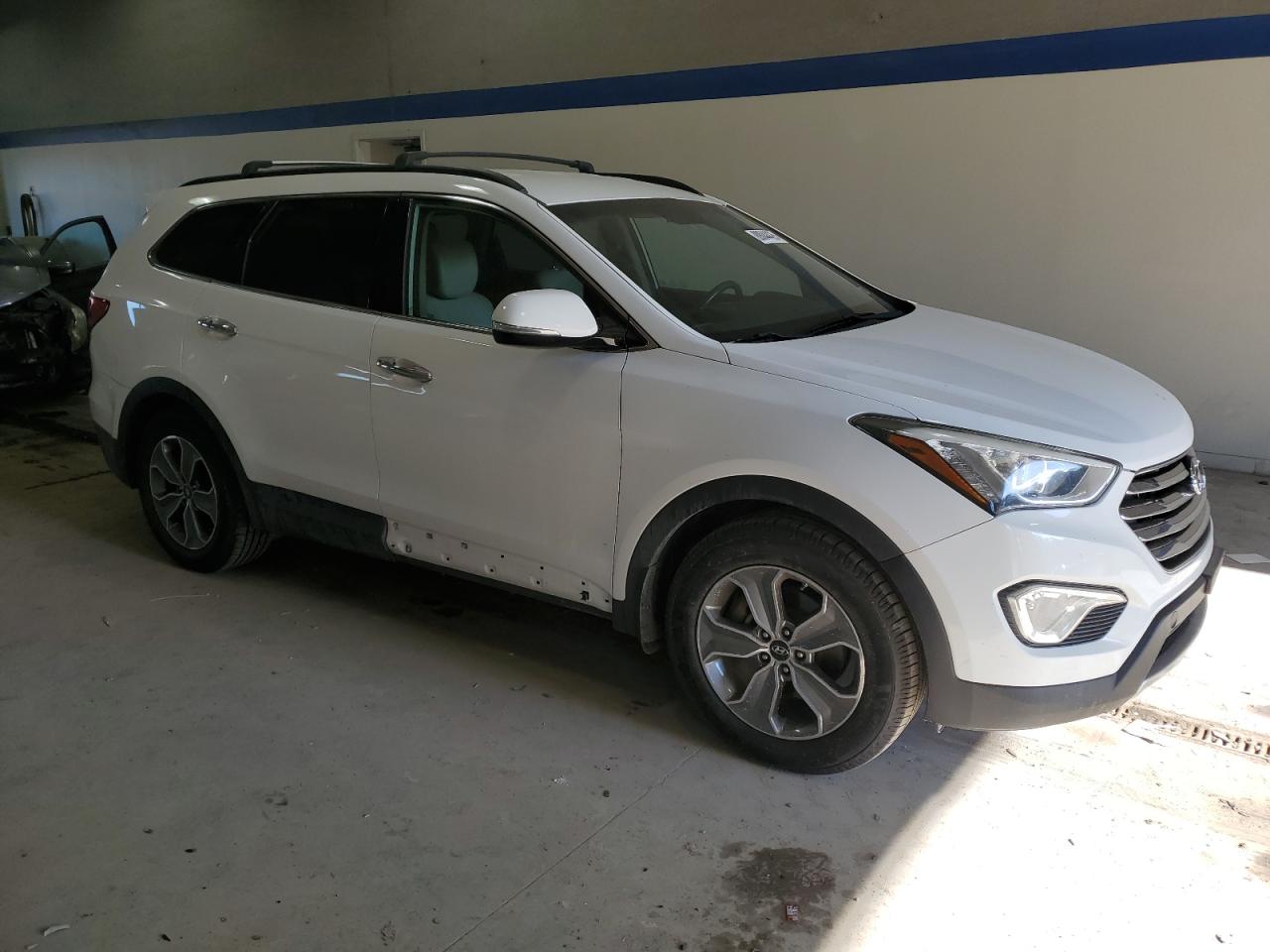 2013 Hyundai Santa Fe VIN KM8SNDHF9DU013382 Copart auction photo, front end / side damage thumbnail 4