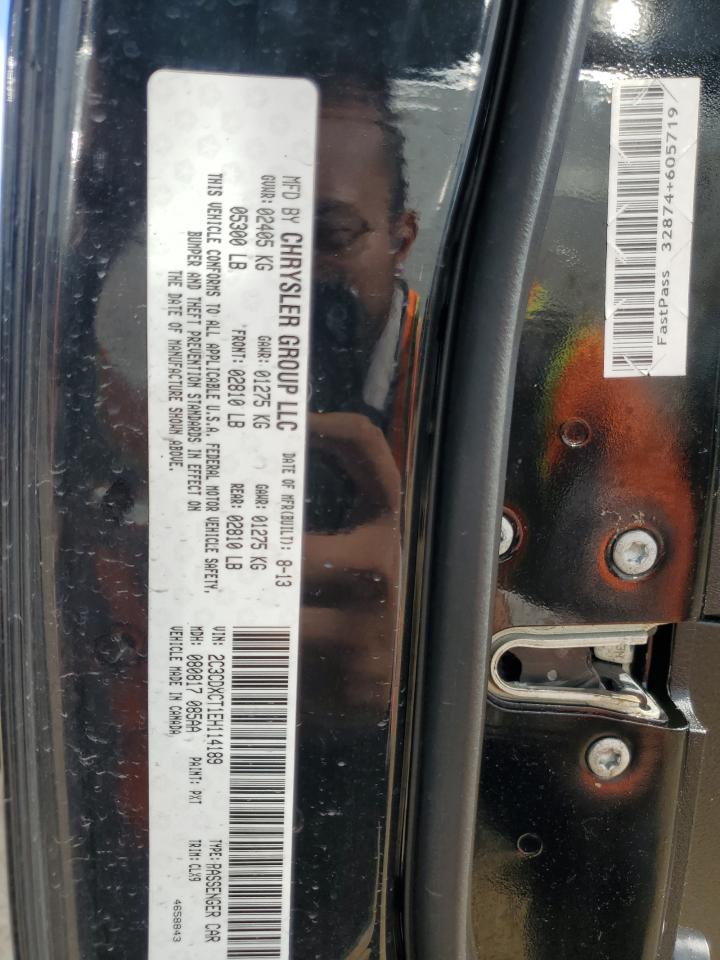 2014 Dodge Charger VIN 2C3CDXCT1EH114189 Copart auction photo, front end damage thumbnail 12