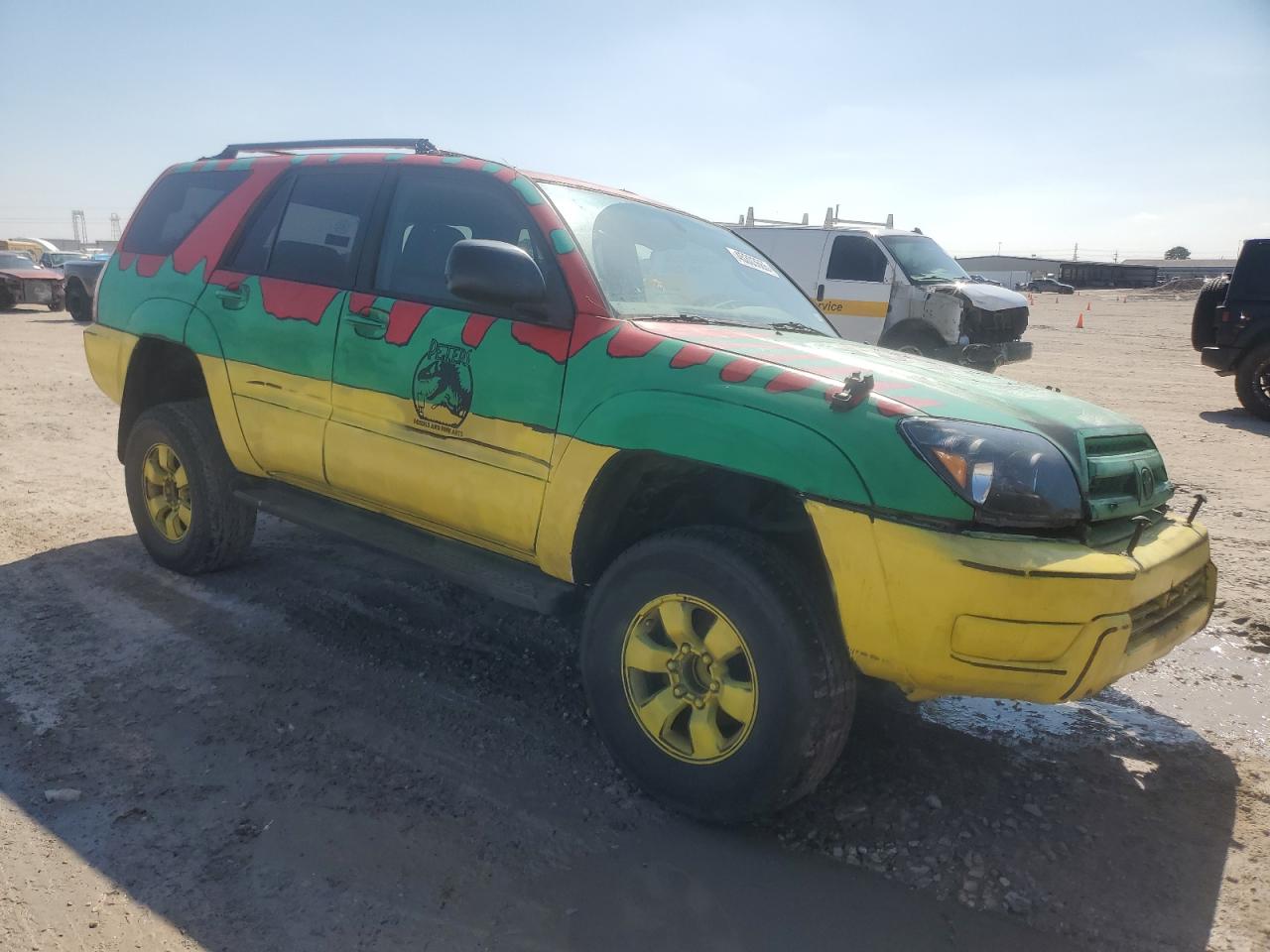 2003 Toyota 4Runner VIN JTEZU14R438007125 Copart auction photo, front end / rear end damage thumbnail 4