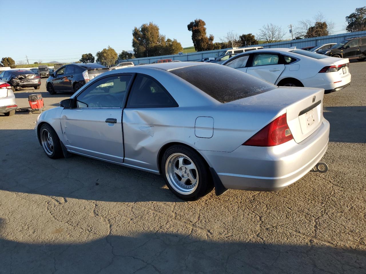 2001 Honda Civic VIN 1HGEM22761L035787 Copart auction photo, rear end / side damage thumbnail 2