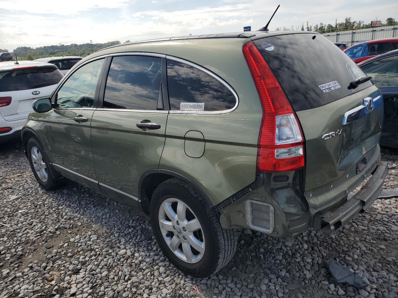 2009 Honda CR-V VIN 5J6RE48579L050027 Copart auction photo, rear end damage thumbnail 2