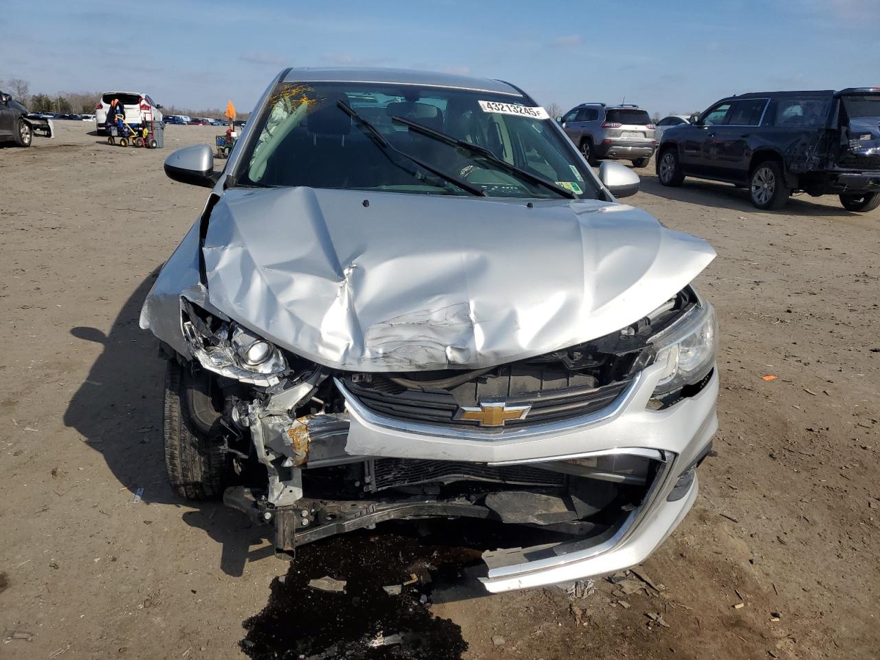 2017 Chevrolet Sonic VIN 1G1JD5SH5H4154239 Copart auction photo, front end / rear end damage thumbnail 5
