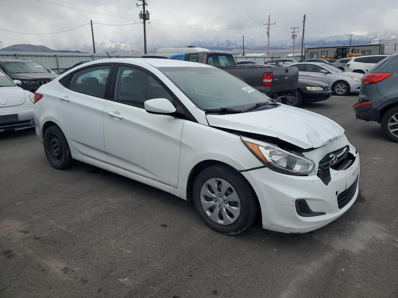 2015 Hyundai Accent VIN KMHCT4AE4FU799607 Copart auction photo, front end damage thumbnail 4