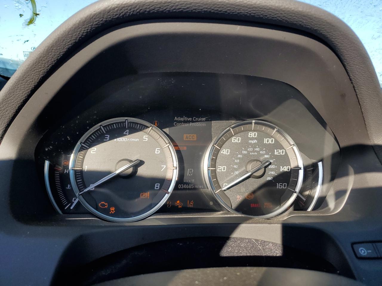 2019 Acura TLX VIN 19UUB1F38KA006470 Copart auction photo, vandalism damage thumbnail 9