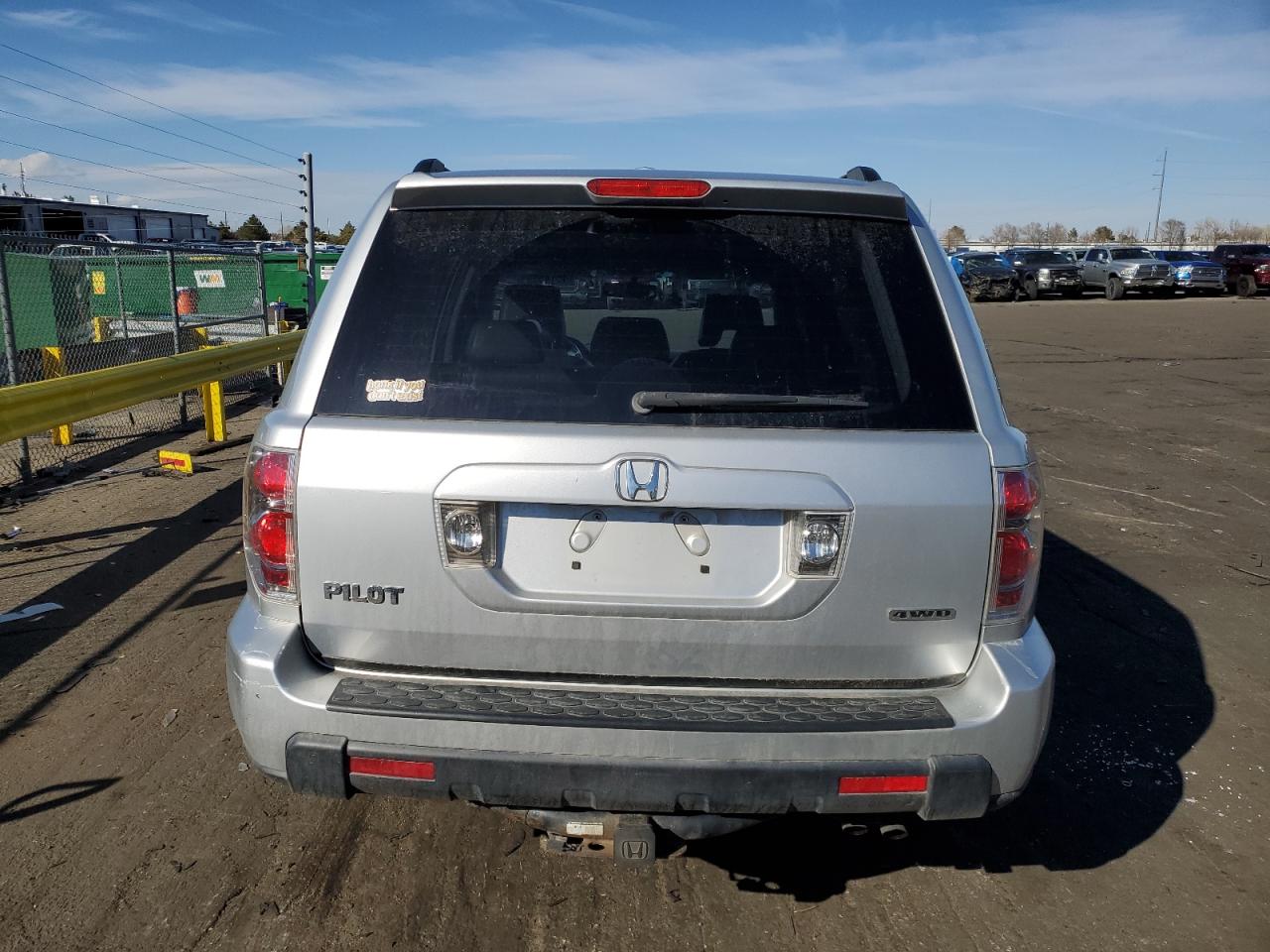 2006 Honda Pilot VIN 2HKYF18516H547037 Copart auction photo, front end damage thumbnail 6