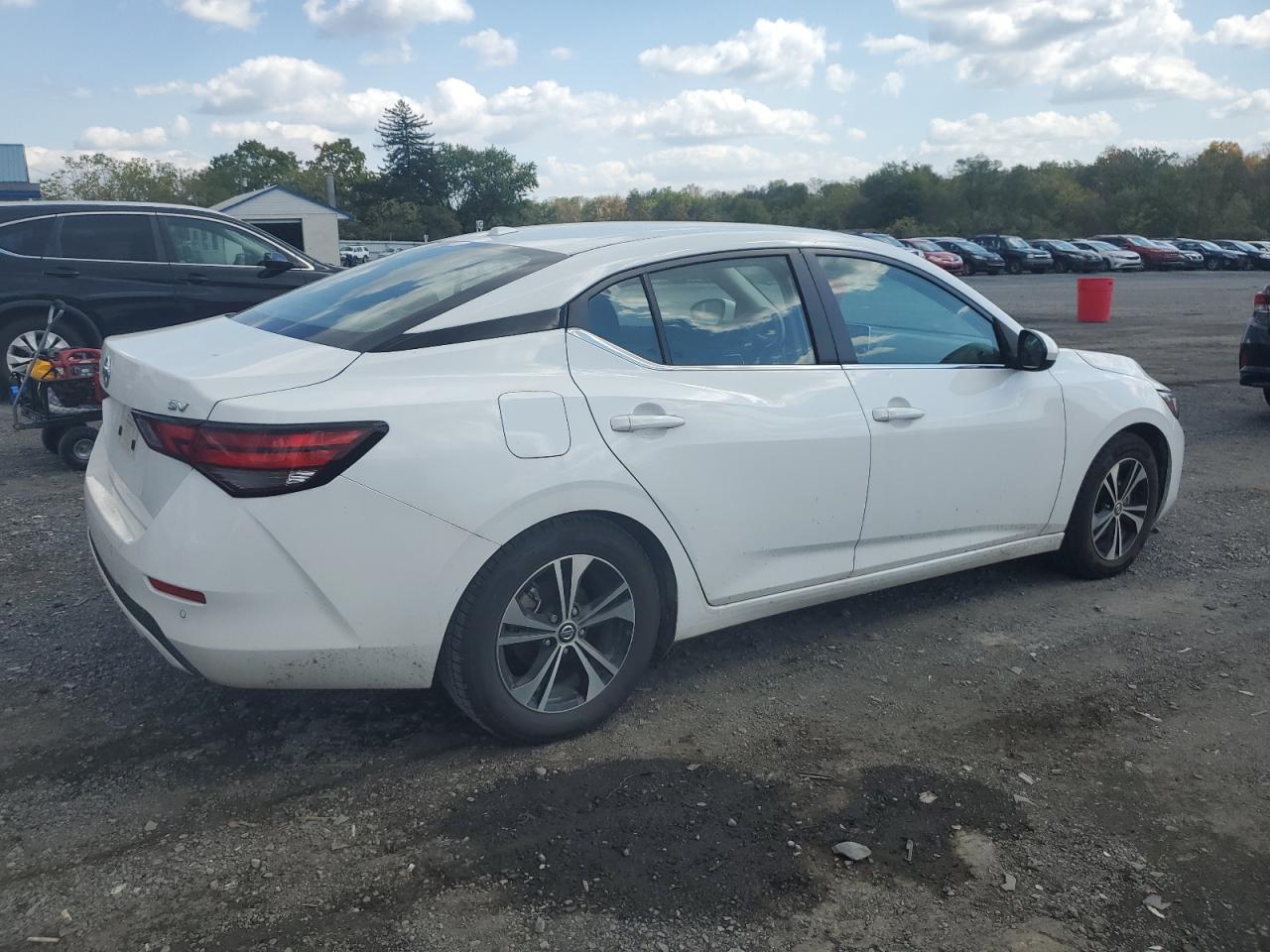 2022 Nissan Sentra VIN 3N1AB8CV7NY308920 Copart auction photo, burn damage thumbnail 3