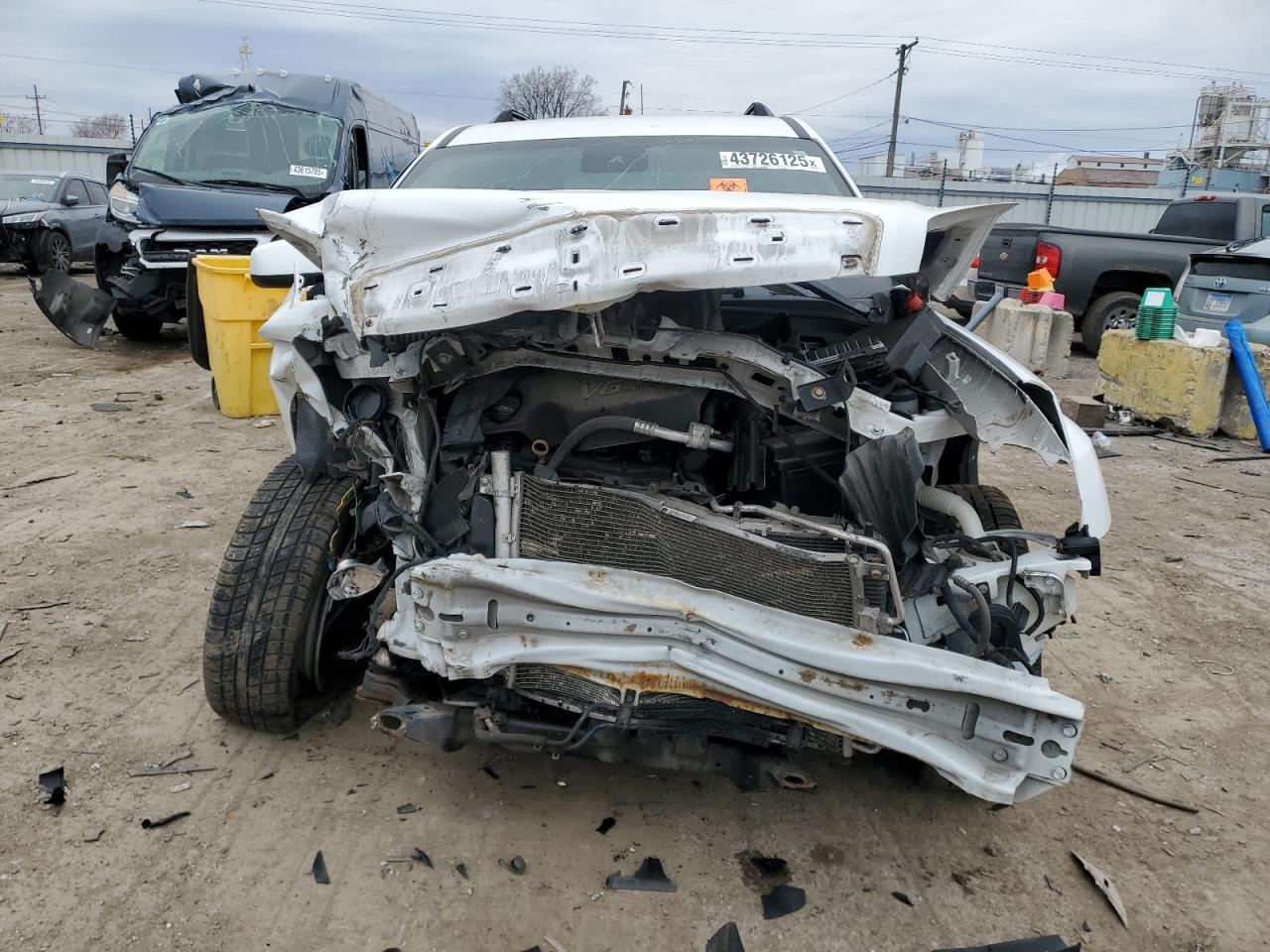 2013 GMC Terrain VIN 2GKFLUE34D6133244 Copart auction photo, front end damage thumbnail 5