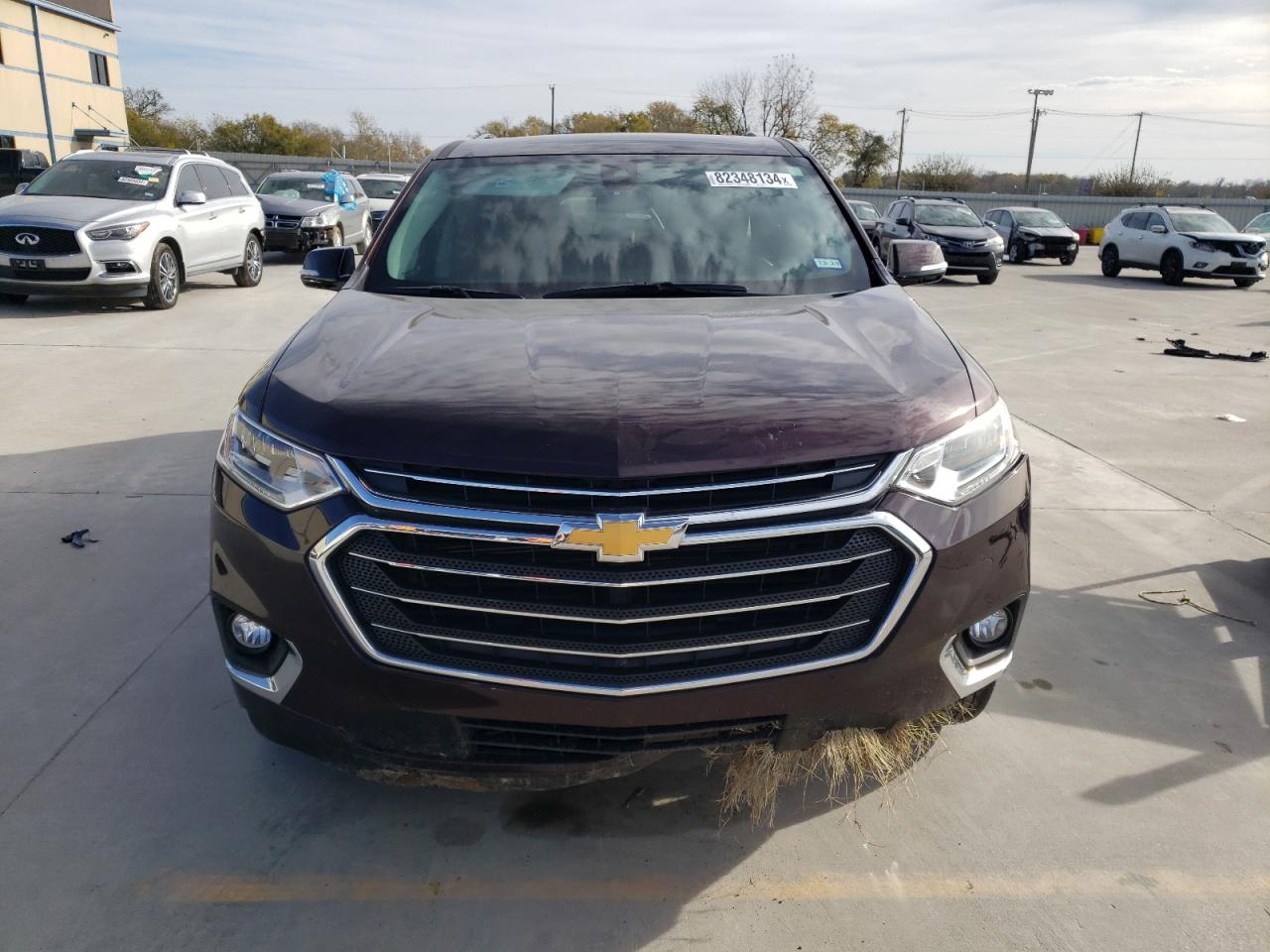 2019 Chevrolet Traverse VIN 1GNERKKW6KJ174281 Copart auction photo, side / rear end damage thumbnail 5