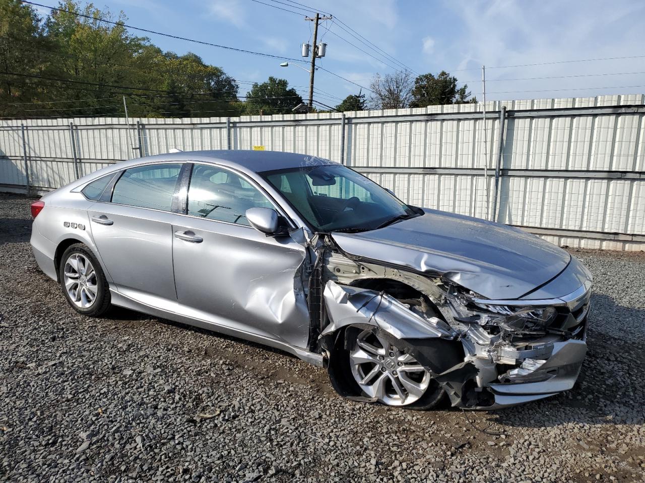 2020 Honda Accord VIN 1HGCV1F12LA098484 Copart auction photo, front end / side damage thumbnail 4