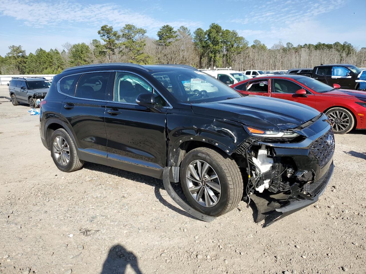 2019 Hyundai Santa Fe VIN 5NMS53AD5KH080881 Copart auction photo, front end damage thumbnail 4