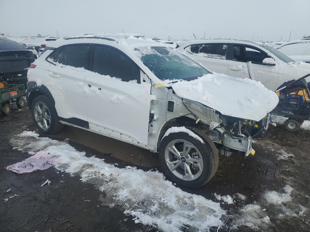 2023 Hyundai Kona VIN KM8K6CAB0PU958370 Copart auction photo, front end damage thumbnail 4