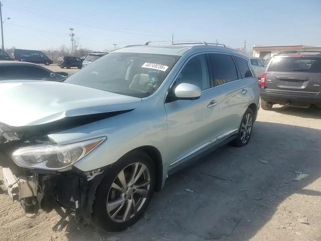 2013 Infiniti JX VIN 5N1AL0MM9DC327652 Copart auction photo, front end / side damage thumbnail 11