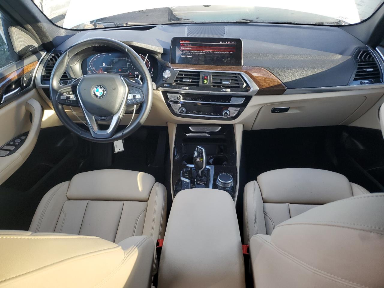 2021 BMW X3 VIN 5UXTY5C08M9F37278 Copart auction photo, burn damage thumbnail 8