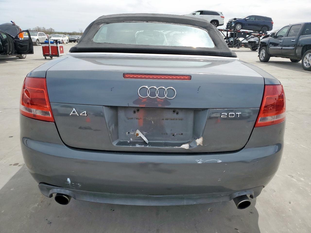 2008 Audi A4 VIN WAUAF48H38K009387 Copart auction photo, front end damage thumbnail 6