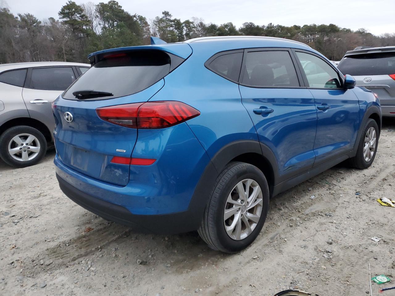 2020 Hyundai Tucson VIN KM8J3CA4XLU098445 Copart auction photo, front end / side damage thumbnail 3