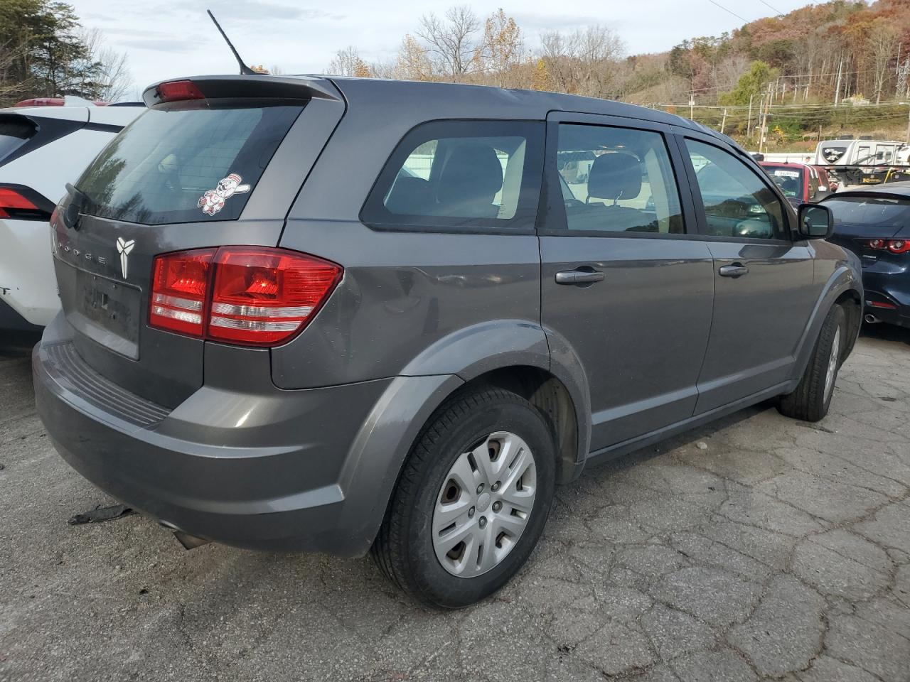 2013 Dodge Journey VIN 3C4PDCAB7DT734311 Copart auction photo, top/roof / rear end damage thumbnail 3