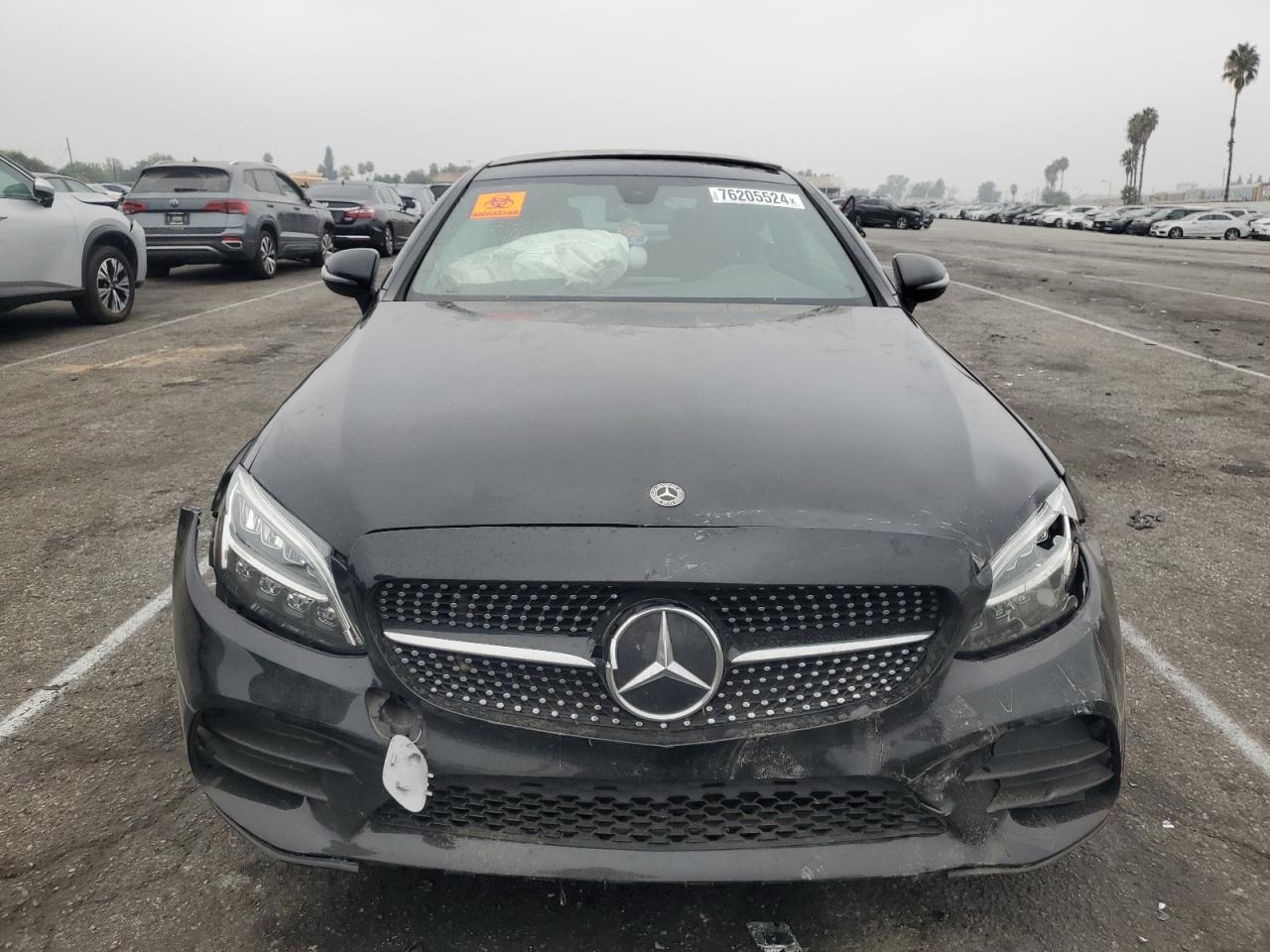 2021 Mercedes-Benz C-klasse VIN W1KWJ8DB3MG089339 Copart auction photo, front end damage thumbnail 5