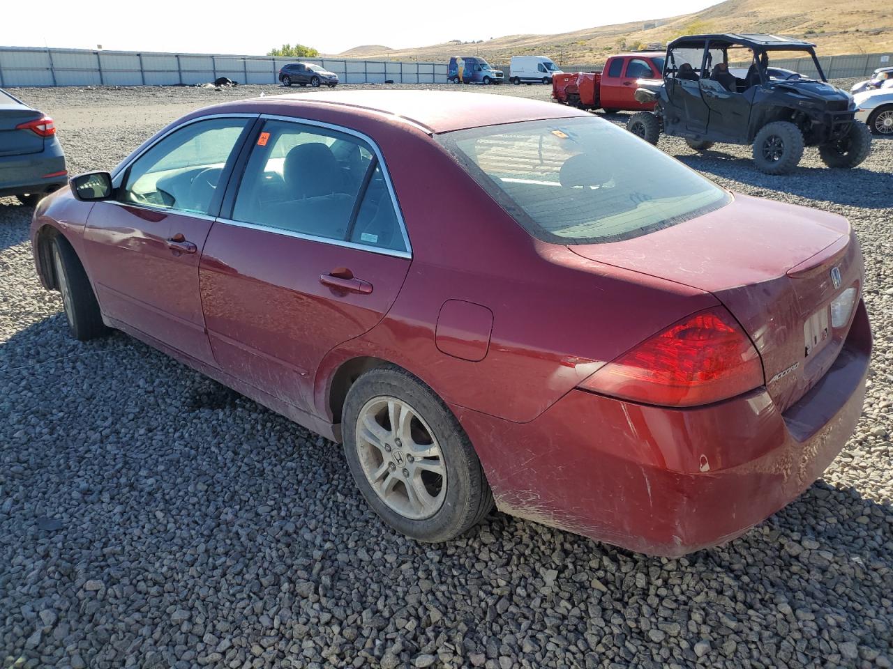 2007 Honda Accord VIN 1HGCM56387A051980 Copart auction photo, all over damage thumbnail 2
