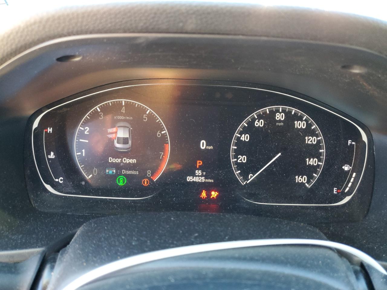 2022 Honda Accord VIN 1HGCV1F45NA112357 Copart auction photo, side damage thumbnail 9