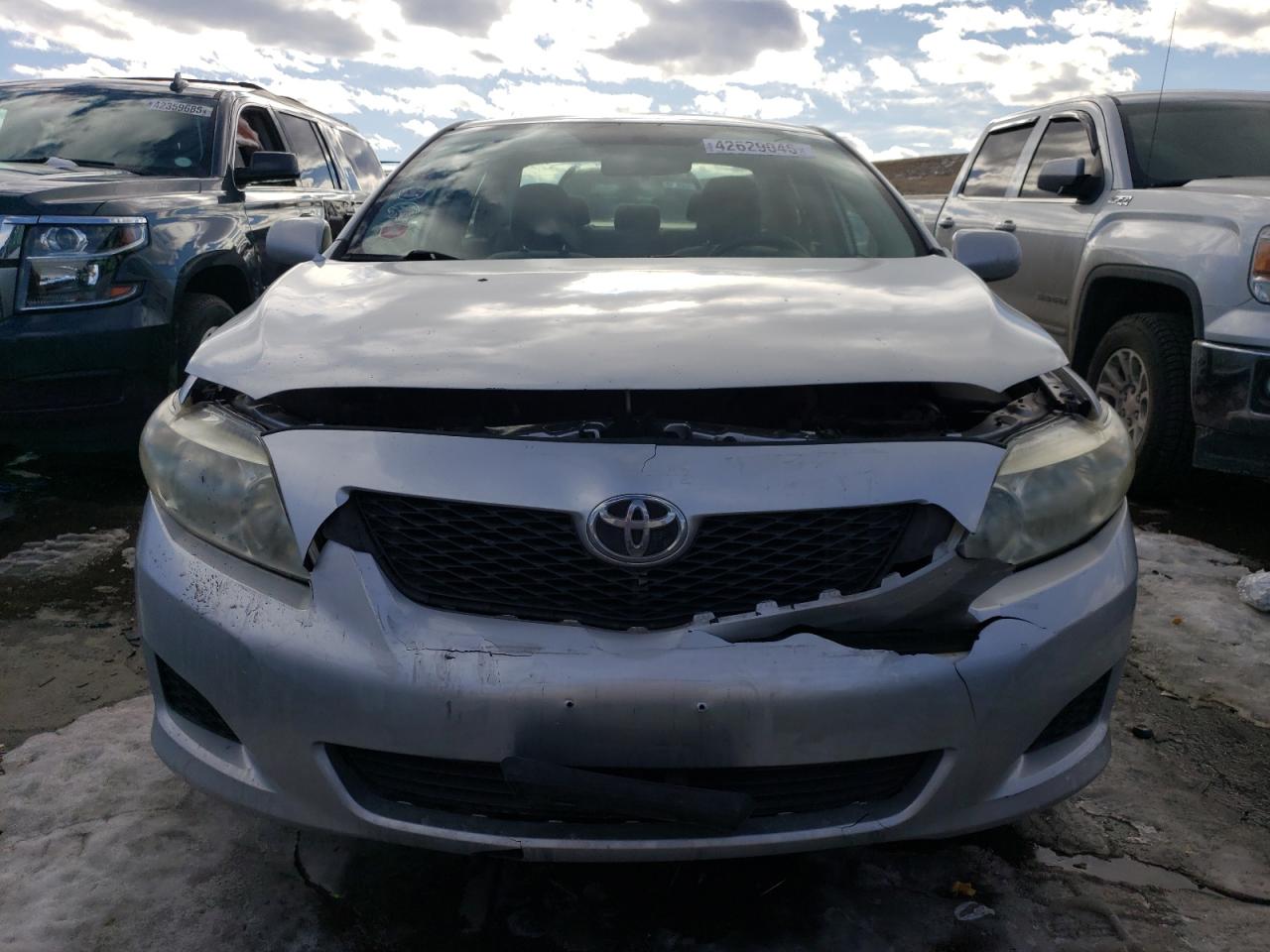 2009 Toyota Corolla VIN JTDBL40E19J041098 Copart auction photo, front end / hail damage thumbnail 5