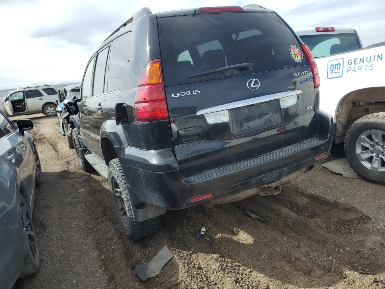 2005 Lexus GX VIN JTJBT20X550086614 Copart auction photo, front end / undercarriage damage thumbnail 2