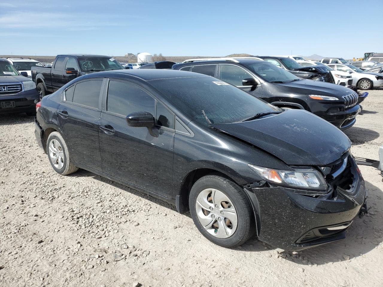 2015 Honda Civic VIN 19XFB2F59FE091305 Copart auction photo, front end / rear end damage thumbnail 4