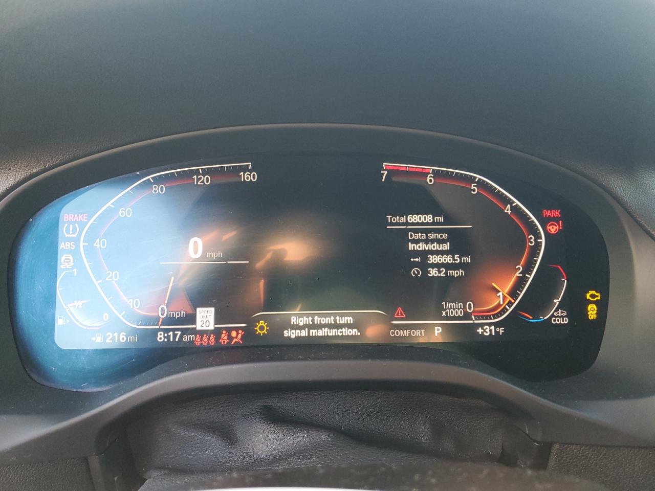 2021 BMW X4 VIN 5UX2V1C07M9E48539 Copart auction photo, front end damage thumbnail 9