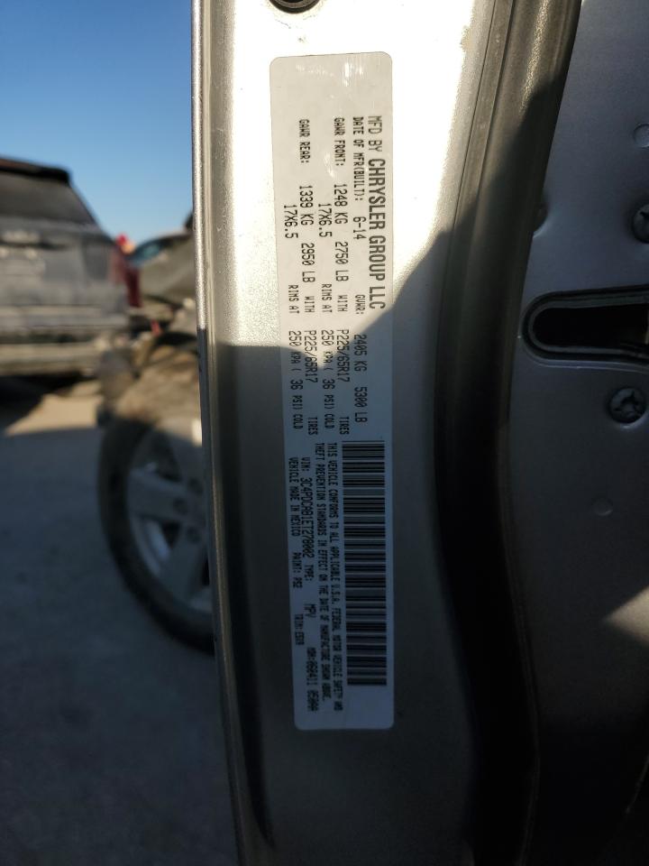 2014 Dodge Journey VIN 3C4PDCAB1ET278002 Copart auction photo, front end damage thumbnail 16