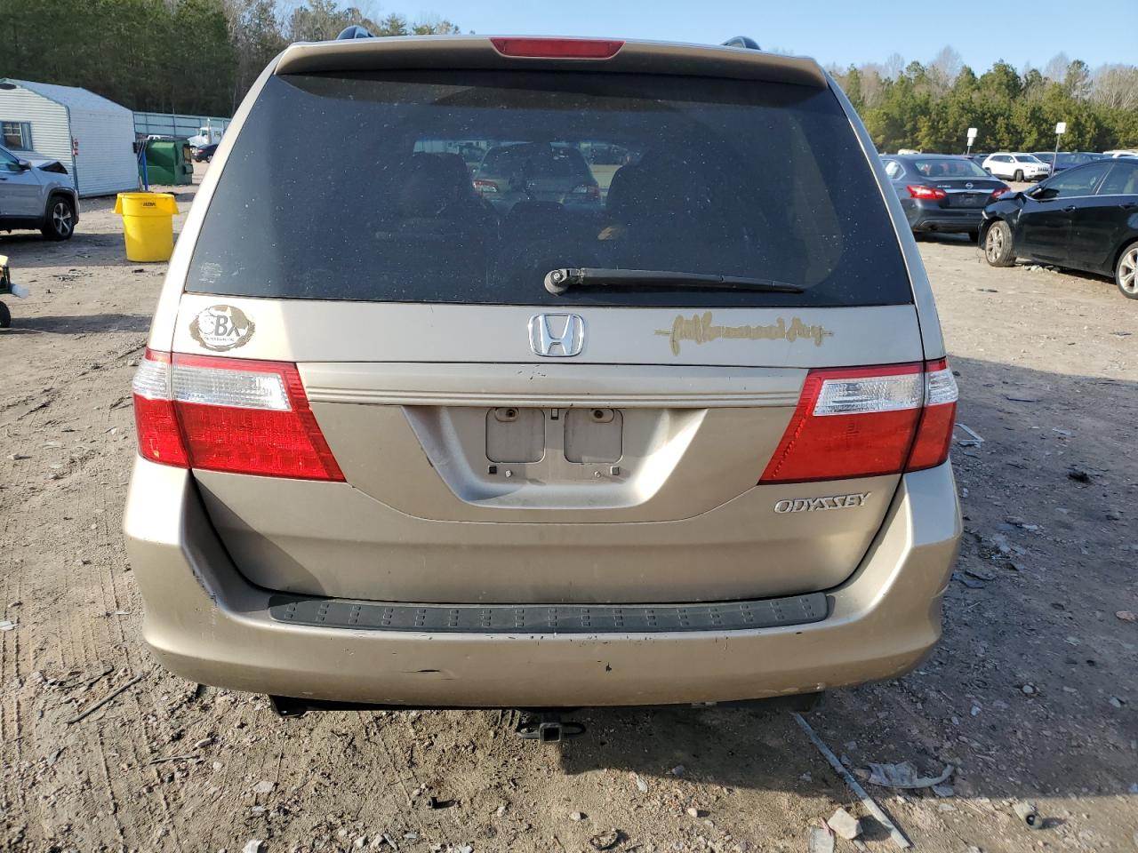 2005 Honda Odyssey VIN 5FNRL38755B065730 Copart auction photo, side / front end damage thumbnail 6