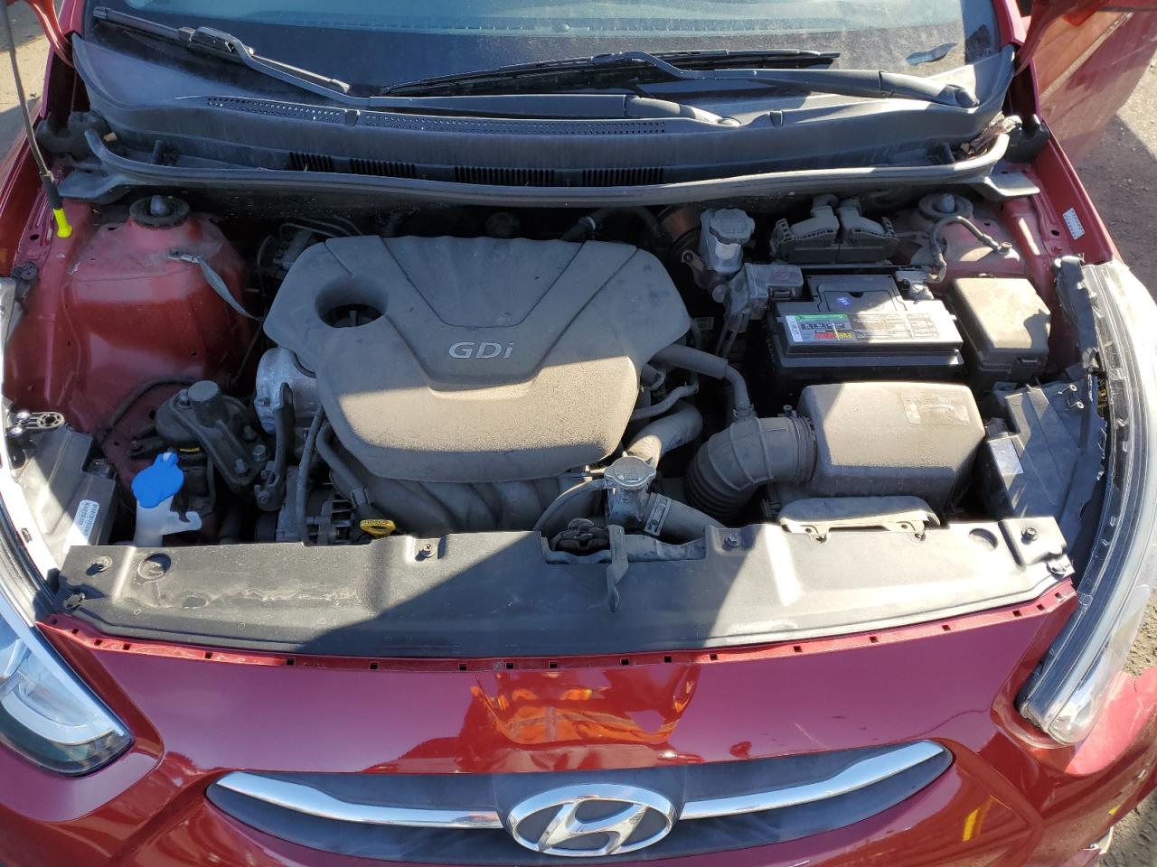 2016 Hyundai Accent VIN KMHCT4AE7GU124500 Copart auction photo, all over damage thumbnail 11