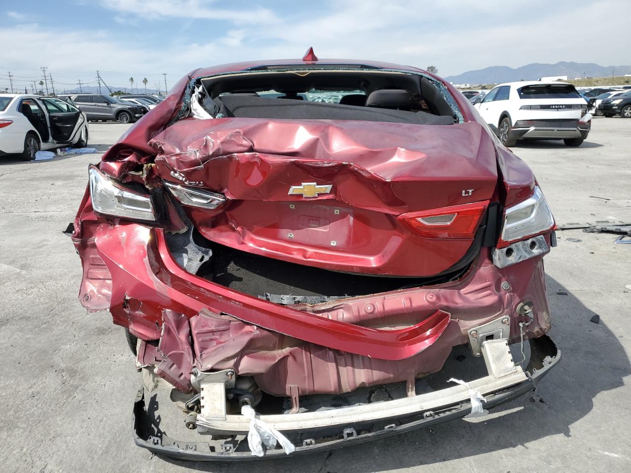 2017 Chevrolet Malibu VIN 1G1ZE5ST9HF280905 Copart auction photo, rear end damage thumbnail 6