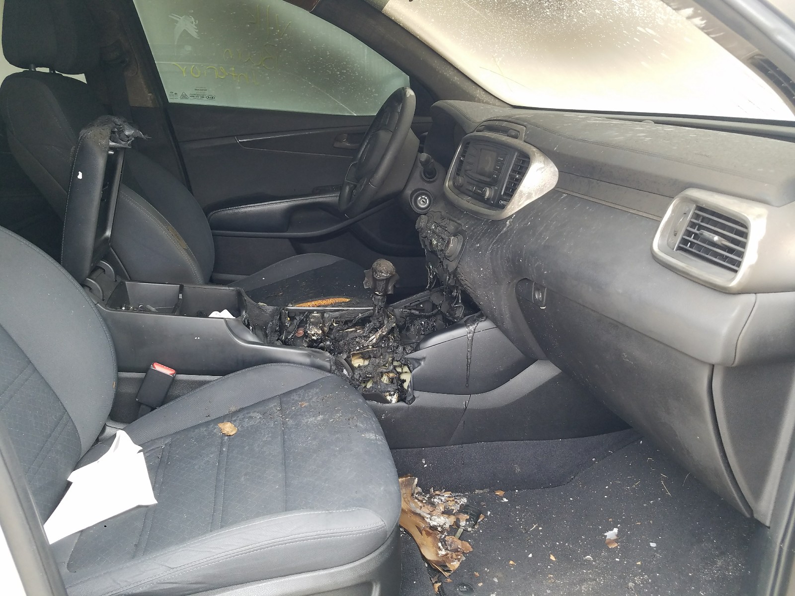 2016 KIA Sorento VIN 5XYPG4A34GG063357 Copart auction photo, burn damage thumbnail 5