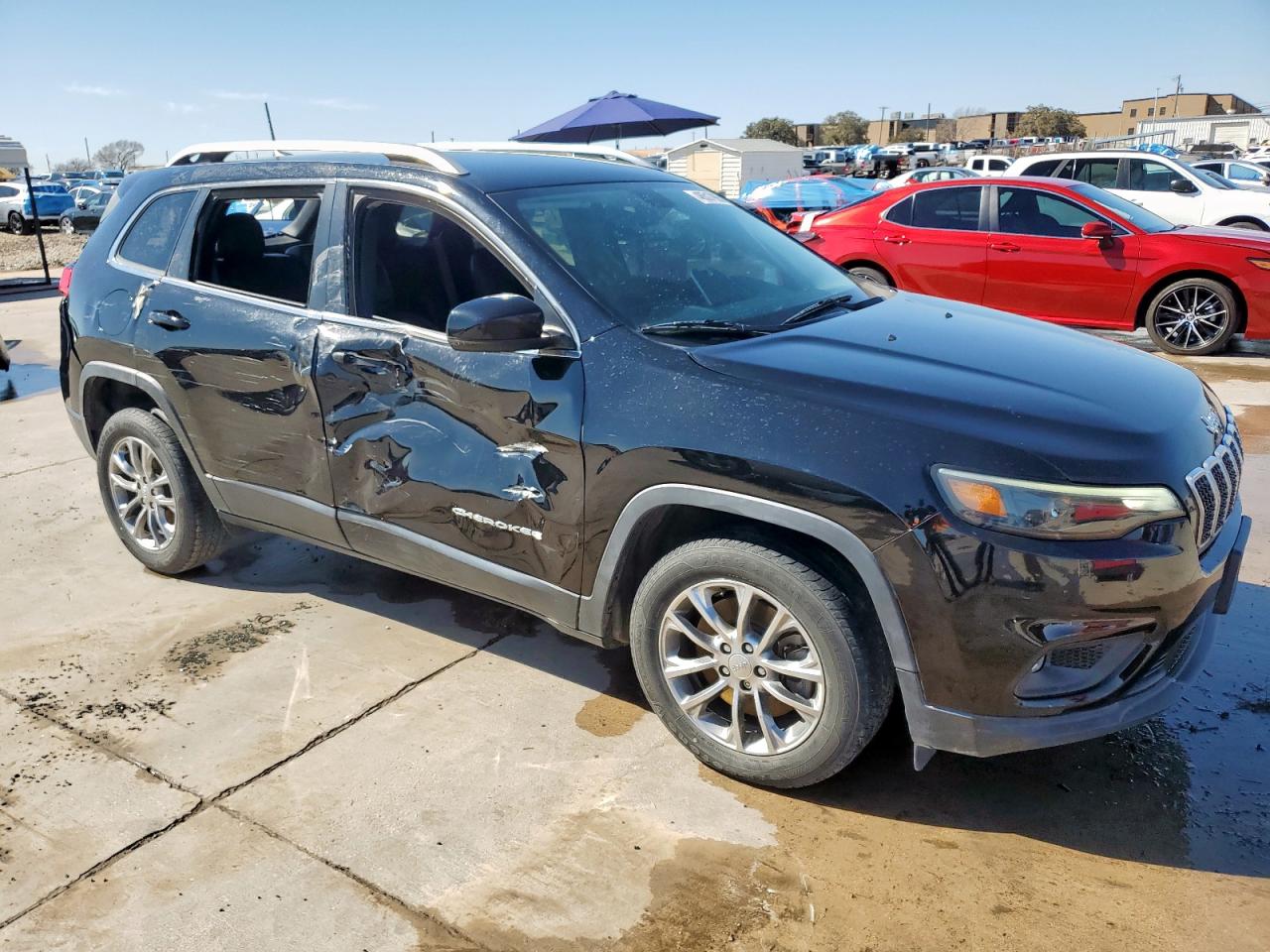2019 Jeep Grand Cherokee VIN 1C4PJLLB9KD222378 Copart auction photo, side / rear end damage thumbnail 4