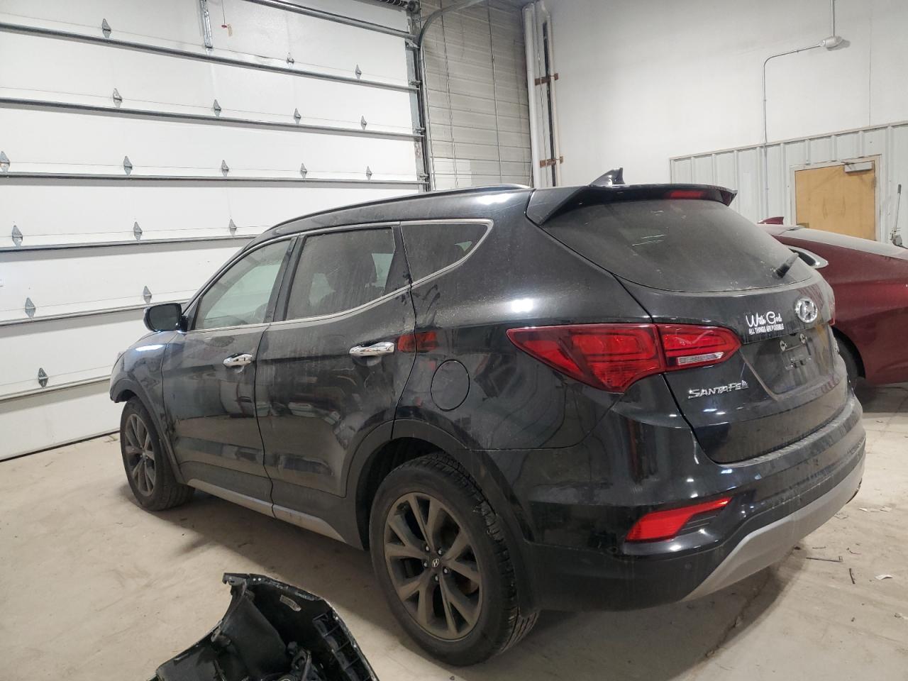 2018 Hyundai Santa Fe VIN 5XYZWDLA7JG534786 Copart auction photo, front end damage thumbnail 2