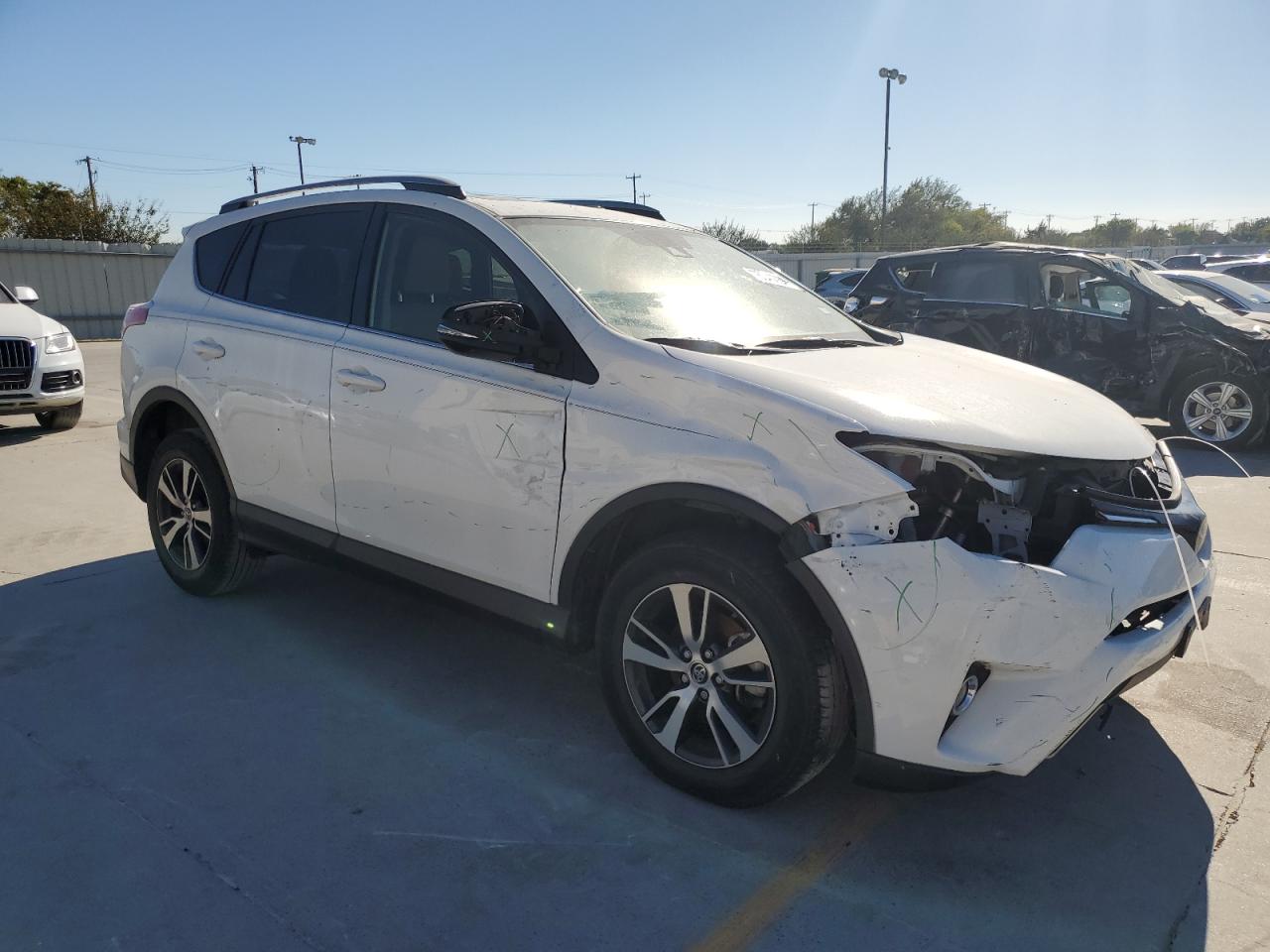 2018 Toyota RAV 4 VIN JTMWFREV1JJ208014 Copart auction photo, front end / side damage thumbnail 4