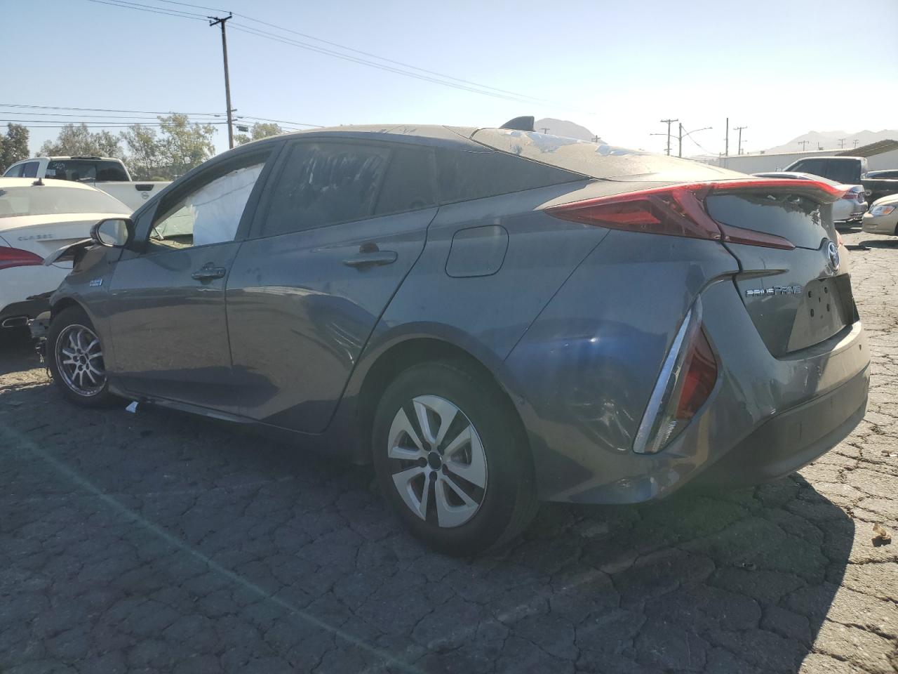 2021 Toyota Prius VIN JTDKAMFPXM3189147 Copart auction photo, front end / side damage thumbnail 2