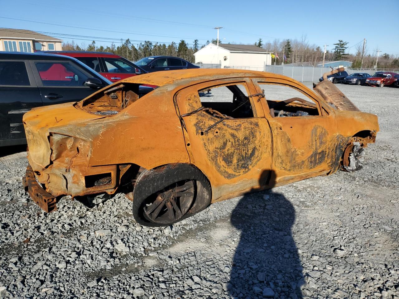2012 Dodge Avenger VIN 1C3CDZCB9CN199435 Copart auction photo, burn damage thumbnail 3
