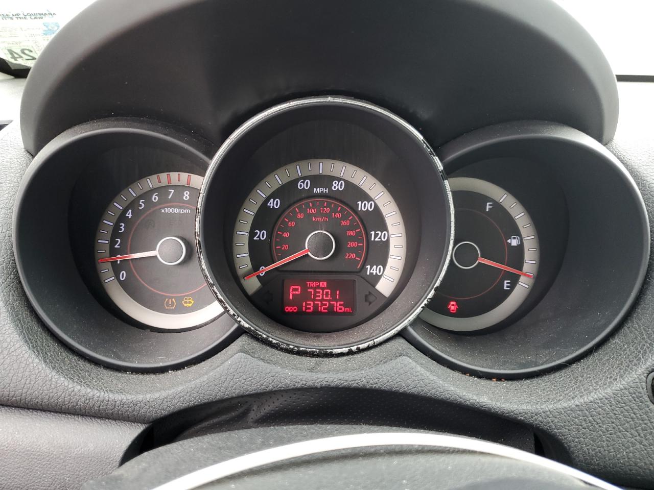 2013 KIA Forte VIN KNAFT4A28D5646272 Copart auction photo, mechanical damage thumbnail 9