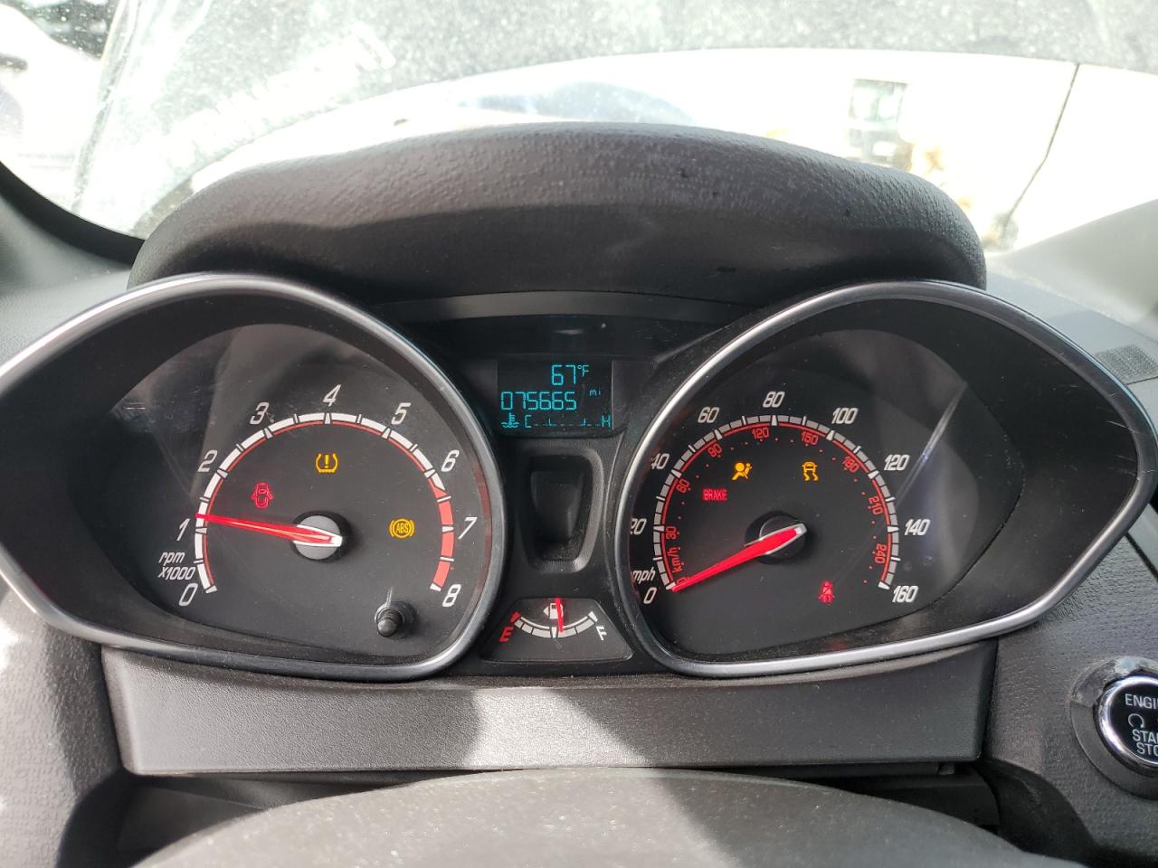 2019 Ford Fiesta VIN 3FADP4GX3KM135504 Copart auction photo, front end damage thumbnail 9