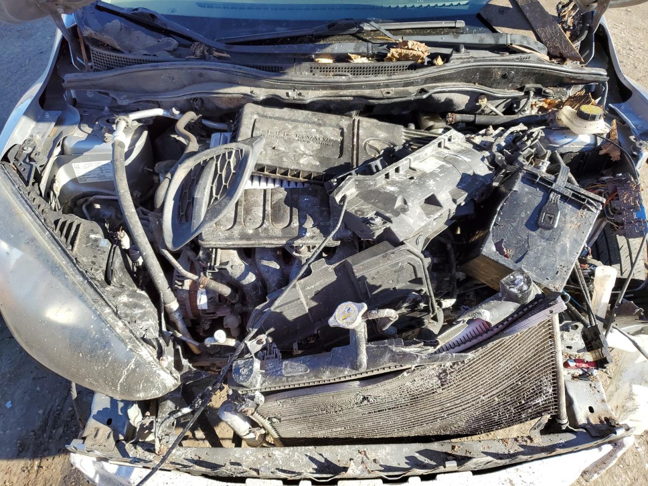 2013 Mazda 2 VIN JM1DE1KZXD0155181 Copart auction photo, front end / side damage thumbnail 12