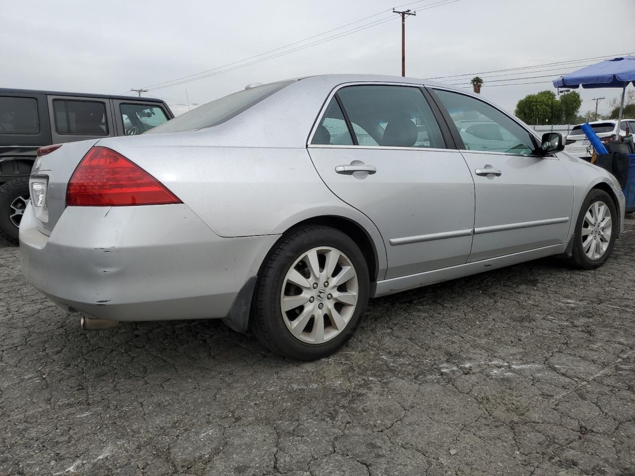 2007 Honda Accord VIN 1HGCM66527A100159 Copart auction photo, front end damage thumbnail 3