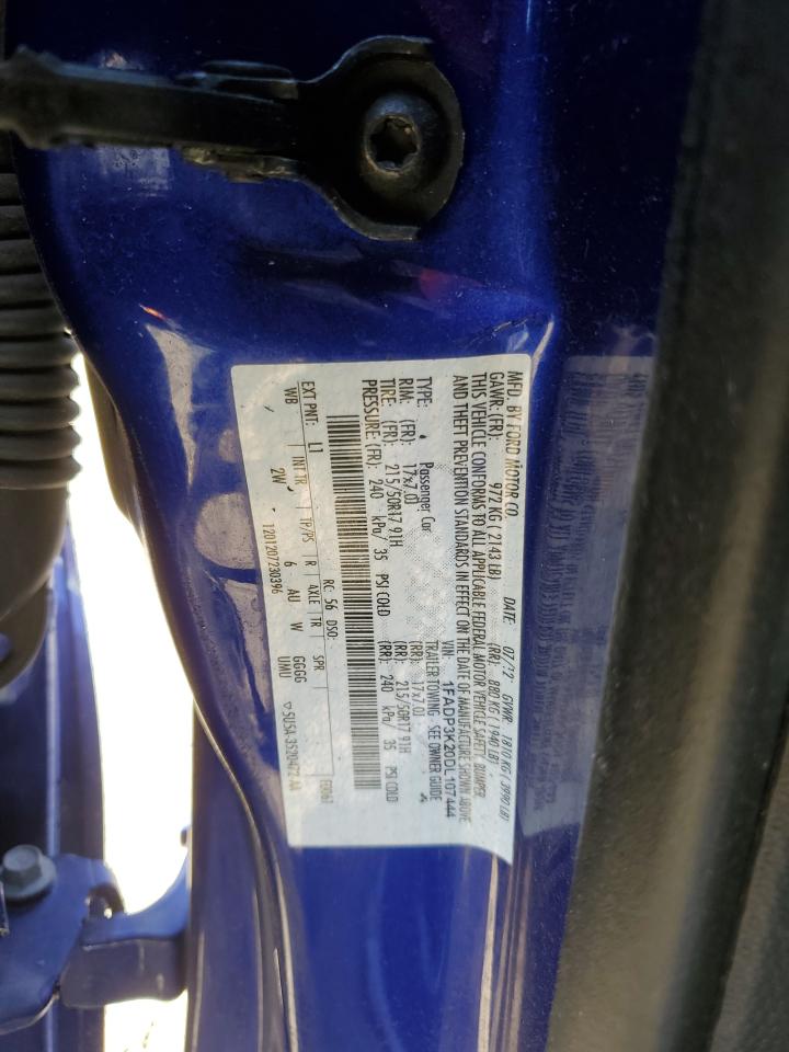 2013 Ford Focus VIN 1FADP3K20DL107444 Copart auction photo, all over damage thumbnail 13
